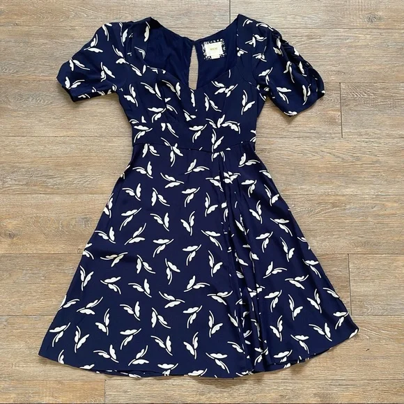 maeve blue and white dress Maeve Dress | Blue Watercolor Floral Shirtdress main image 0